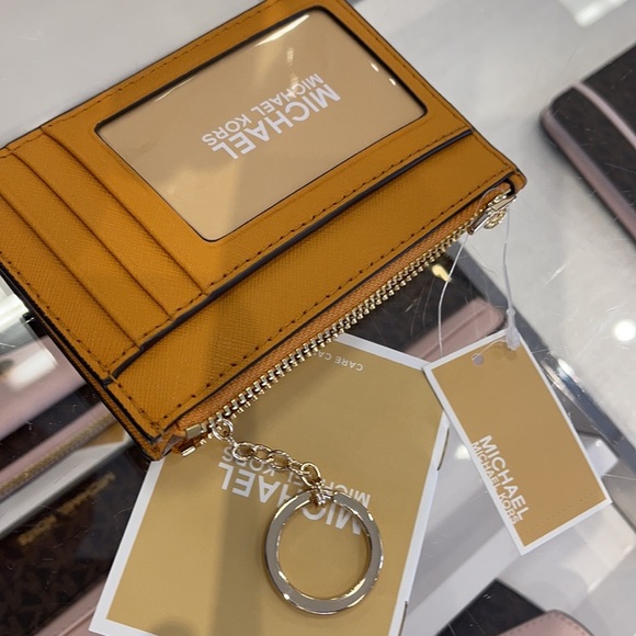 Michael Kors Jet Set Travel Small Leather Top Zip Coin Pouch With ID - Picture 8 of 16